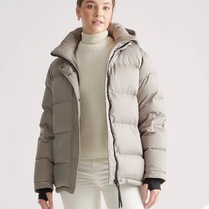 Women's Seagrass Green Puffer Jacket